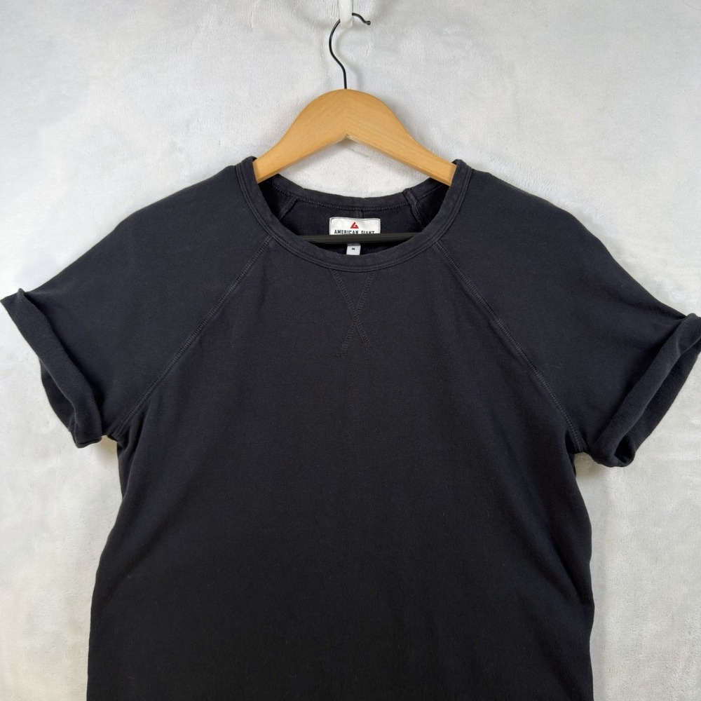 American Giant Black Shirt Dress Womens Medium Made USA